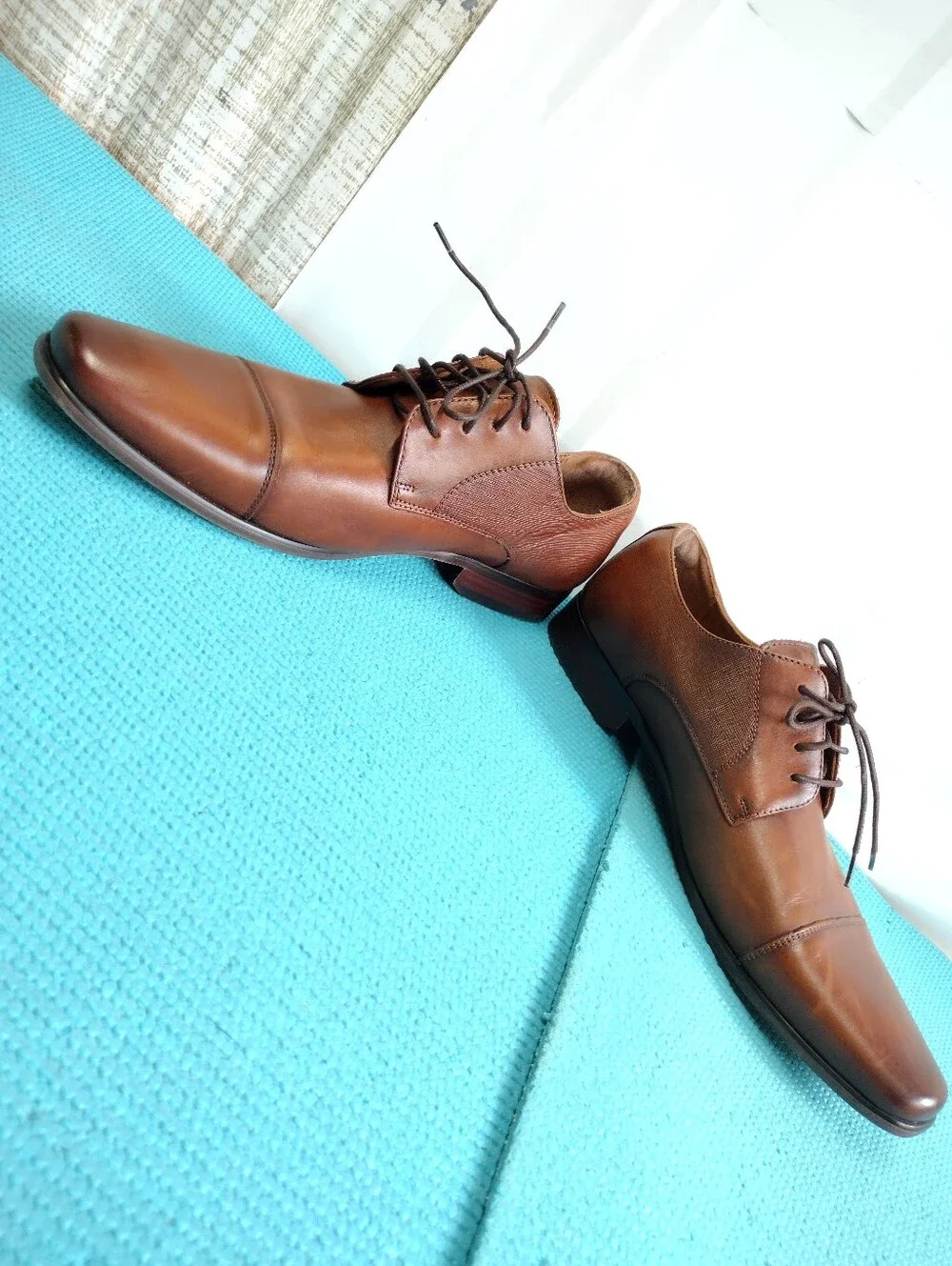Florsheim Men's Leather Scottsdale Cap Toe Dress Shoes Size 10D
